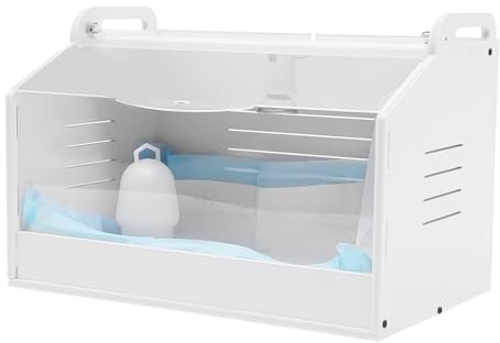 Geflügel Brutmaschine mit Thermometer Hochwertiger Brutinkubator Kükenlampe Industrieblatt 48x30x30cm Beleuchtung & Zubehör