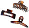 HGOCAHUZI Lot de 3 pinces à cheveux marron pour femme - Épais - Bouclés - Cheveux longs et bouclés - Marron foncé