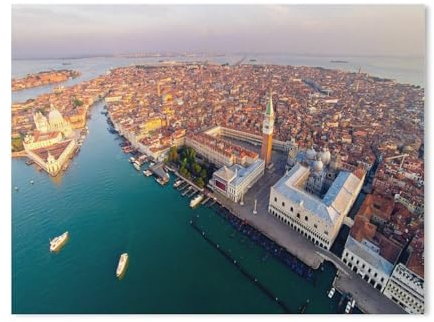 BEAYODKP nach Zahlen für Erwachsene,Bezauberndes Venedig mit Markusplatz,DIY Ölgemälde Kits Malen nach Zahlen Zeichnen auf Leinwand Kunst Wohnkultur Geschenke(20x30cm) 7.8x11.8 Zoll-708