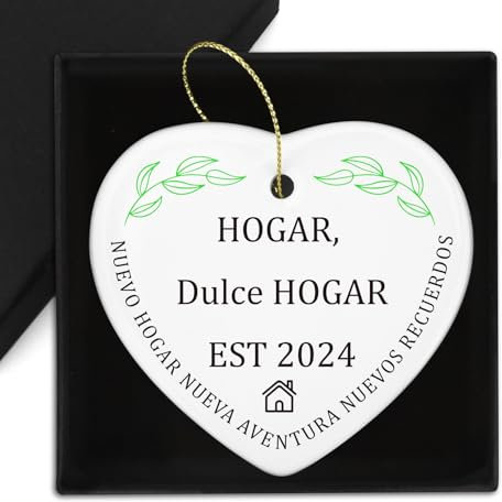 Regalo Casa Nueva Regalos para Casa Navidad Regalo Pareja Adornos Navidad De Cerámica Regalos Originales para Nueva Casa Regalos para Amigo Colega Compañeros De Trabajo Novia Novio Decoracion Navidad
