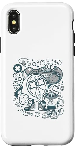 Hülle für iPhone X/XS Orange Boombox