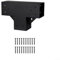 Kit de supports de pergola, support en bois surélevé en T, kit de pergola en acier pour projets de construction, terrasses, abris de jardin, meubles de jardin 4 x 4 (1 pièce)