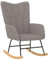 Kangmusi Schaukelstuhl Taupe Stoff, kangmusi327620