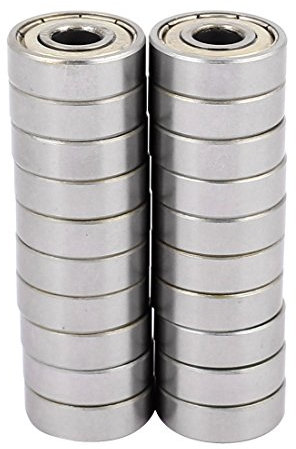 Eisengeräuscharme Rillenkugellager mit geringer Geschwindigkeit, 9 x 26 x 8 mm, 20 Stück