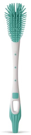 MAM Soft Brush Flaschenbürste, Mint | Kratzfrei, Extra-weiche Borsten, Passend für jede Flaschenform, Aufhänge-Loch zum Trocknen