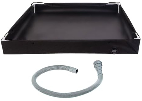 Quorvex Bac De Douche pour Camping-Car | Bac De Douche De Camping Pliable Voyage avec Tuyau De Drainage - Bassin De Toilette pour Voyage Tente Escalade Plage Intérieur Extérieur