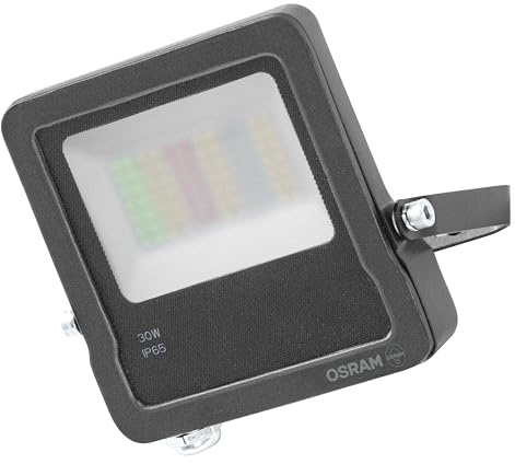 Osram SMART+ Matter LED Fluter RGBW 20W 1600lm WiFi IP65 | SMART+ MATTER Floodlight, Ambient Mood Light, Dunkelgrau, 30000 h, 1-Pack