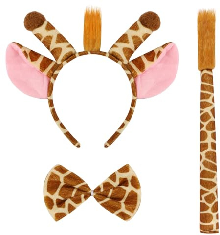 AMWYODK Zoo animal ear hair band, animal role-playing, adult animal costume, Halloween, Easter, Christmas party headdress.