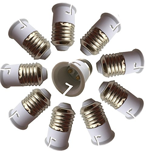 DZYDZR E27 to B22 Bulb Holder Adapter Converter 10 Pack
