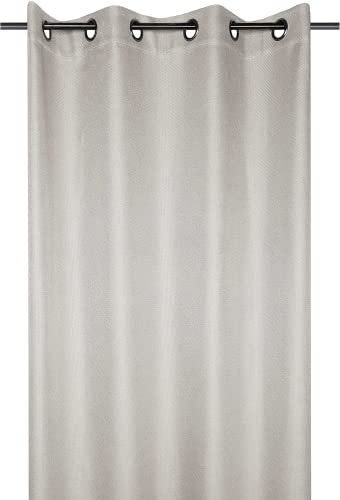 Stof - Rideau Occultant - modèle Copenhague avec Œillets pour Salon ou Chambre - Taille 140 x 260 Ecru - Rideau de Fenêtre ou Dressing Obscurcissant et Isolant - Idéal pour Maison