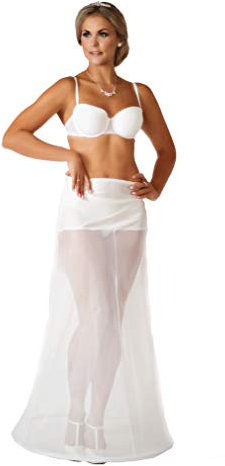 A Linie Reifrock Neu 1 Ring 1 Reifen A-Linie IVORY CREME 190 cm Umfang Brautkleid Unterrock Petticoat (XS)