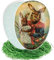 alles-meine.de GmbH 3 Stück XXL - Ostergras & Füll - Pappei 36 cm - Hase mit Eier & Weidenkätzchen - Osterei/Ei zum Befüllen - Deko Pappe Papp Pappeier - Dekoei Pappostereier..