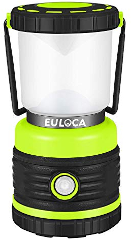 EULOCA Farol de Camping LED Regulable, 1200lm 4 Modos, Resistente al agua Linterna Camping, Lámpara para Pesca, Excursión, Jardín, Patio y hiking