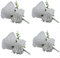 WeddingBobDIY Boutonniere Knopflöcher Bräutigam Trauzeugen Trauzeugen Rose Hochzeit Blumen Zubehör Abschlussball Anzug Dekoration (4, weiß)