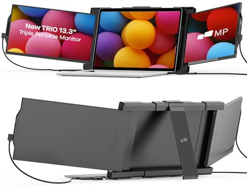 Mobile Pixels, Duex Pro, Monitor portatile da 12,5 pollici per laptop, Full HD IPS, USB A/Tipo C, USB On-The-Go, per doppio schermo, Plug and Play