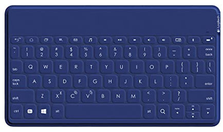 Logitech Keys-To-Go Clavier Bluetooth ultra-fin et ultra-léger pour iPhone, iPad, Apple TV et tous les appareils iOS - rose pâle