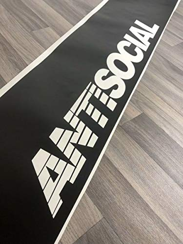 myrockshirt Antisocial Plus Blendstreifen 130 cm Aufkleber,Sticker,Decal,Autoaufkleber,UV&Waschanlagenfest,Profi-Qualität