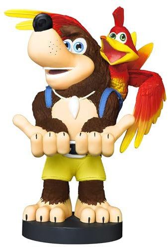 Exquisite Gaming: Rare: Banjo-Kazooie - Original Mobile Phone & Gaming Controller Holder, Device Stand, Cable Guys, Licensed Figure Small