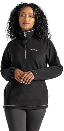 Craghoppers Women Miska HZ Fleece, Black, 14