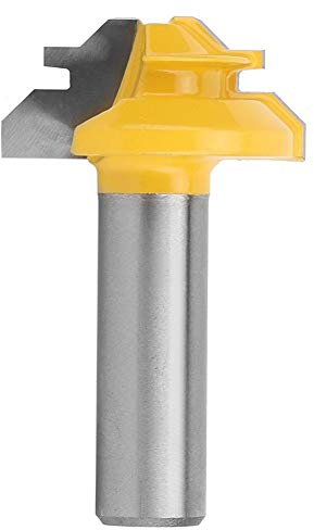 45-Grad-Gehrungsfräser Fräser Bit Hartmetall 1/2 Zoll Schaft Joint Fräser Fräser Fräser Holzbearbeitungs-Schneidwerkzeug (12x1-3/8 45 Degree Router Bit)