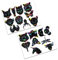 Finest Folia 19 Polygon Tier Sticker Hologramm Aufkleber Tiere Origami Design Geometrisch Selbstklebend Kunst für Auto Motorrad Laptop Kühlschrank Wand Dekor R117 (Komplett Set)
