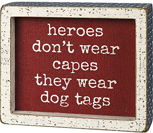 Primitives by Kathy Patiotic Patriotic Home Décor Schild, Rot