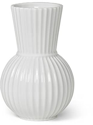 Lyngby Porcelæn Vase H18 cm Lyngby Tura Vasen & Blumentöpfe Klassische Rillen