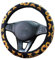 Bunte Blumen Stoff Universal Auto Lenkradbezug Lenkradhüllen Lenkradabdeckung Anti-Rutsch Schweiß absorbieren Auto Wrap Lenkrad Abdeckung Lenkradschoner Autozubehör für Damen 37-38cm,Sonnenblume