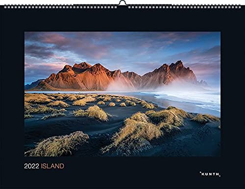 Island - Kalender 2022 - Kunth-Verlag - Wandkalender mit faszinierenden Aufnahmen - Wilde Naturlandschaften - 60 cm x 45 cm