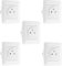 Lot de 5 prises de courant affleurantes 2P+T 16A simple blanc - Artezo