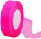 45m Organzaband Rose 25mm Breit Chiffo Geschenkband,Transparentes Organza Bänder Chiffonband Schleifenband Dekoband Geschenkverpackung Deko Band Tüllband für Weihnachten Hochzeit Taufe Geburtstag