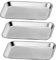 3 Piezas Bandeja Médica Dental Bandeja Acero Inoxidable Bandejas de Laboratorio Bandeja Quirúrgica Bandeja de Instrumentos Bandeja de Laboratorio Industrial （22.5 * 11.7 * 2CM）-Plata