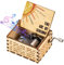 Huifengjie Hölzerne Spieluhr, You Are My Sunshine Handkurbel Spieluhren, Antike Geschnitzte Vintage-Design, Holz Musik Box für Geburtstags, Valentinstag, Jahrestag, Weihnachten Geschenk