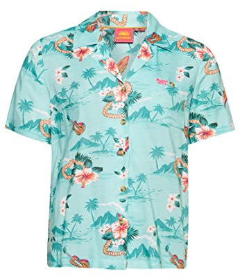 Vintage Beach Resort Shirt Businesshemd,