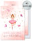 Generisch 12x EINLADUNGSKARTEN + passende Umschläge für Mädchen Kindergeburtstag - süße Glitzer Karten mit Ballerina Motiv