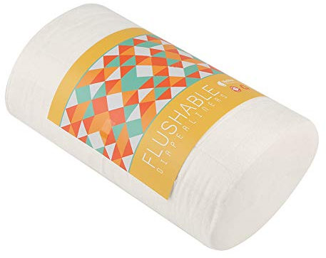 100 Stück Baby-Wegwerfwindeln, Biologisch Abbaubare und Spülbare Baby-Windeleinlagen Stoffwindel