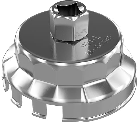 Chiave filtro olio per Toyota Camry/Tundra / RAV4, 64mm 14 scanalature chiave per filtro dell'olio, per motori Lexus, Highlander, Sienna da 2.0 a 5.7L