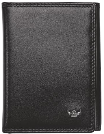 Golden Head Polo RFID Protect Petite Billfold Coin Wallet Black