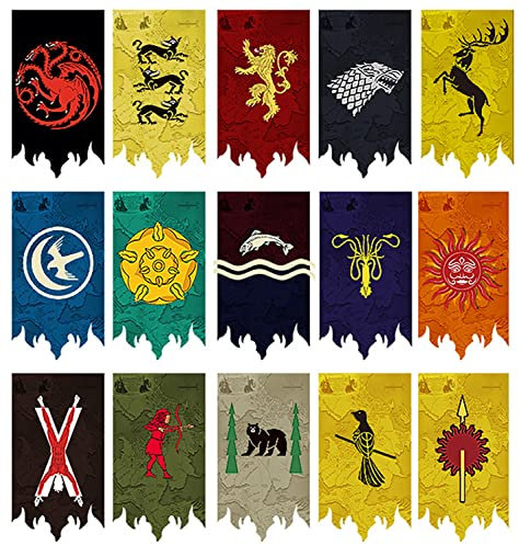 juego tronos decoracion - banner de casa game thrones Clegane 100X65CM