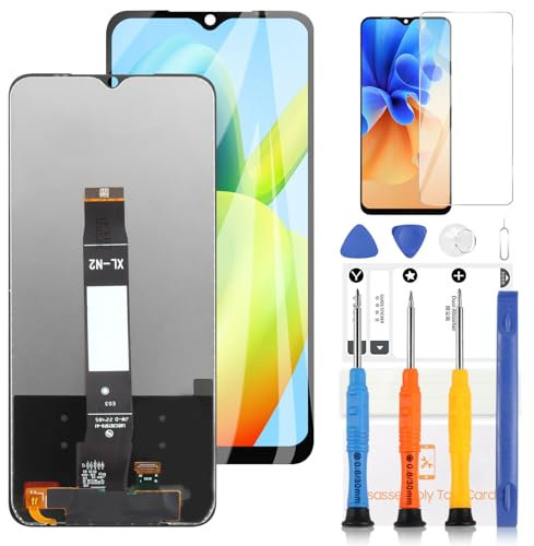 LADYSON Pantalla LCD para Xiaomi Redmi A2/Redmi A2+ Reemplazo Pantalla para Xiaomi Redmi A1/Redmi A1+ LCD Pantalla Táctil Digitizer Asamblea Piezas de Reparación con Herramientas (6.52, Negro)