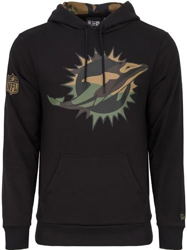 New Era Fleece Hoody - NFL Miami Dolphins schwarz camo - M