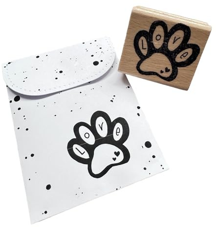 Holzstempel Pfote Einzigartiger Stempel für wahre Hunde-Liebhaber