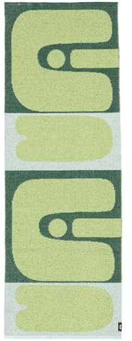 RugVista Blobber Teppich - Grün Teppich 70x200 Moderner, Läufer Teppich