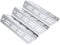 tuning-art GA34 Gasgrill Brennerabdeckung Edelstahl kompatibel mit Enders Monroe Pro 3 Gasgrills | Brennerschutz | Passgenau, Farbe:3er Set Chrom Bulle