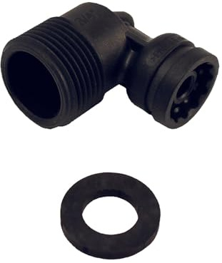 BWT besthead Flex Anschlussstück 90°-Bogen, Flex Connector x AG 3/4' aus GFK