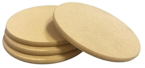 Cork Costers Set of 6, Table Mats for Table Hot Pot, Genumix Non Slip Thick Cork Trivet for Coffee, Tea, Kettles, Pots, Pans, and Plants 19cm
