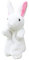 HEMOTON 1Stk Geschichte erzählende Marionette Plüsch menschlich Hase Puppen Kleinkinder interaktives Spielzeug kindergeburtstags mitgebsel Geschichte Marionetten Handpuppen für Kinder Weiß