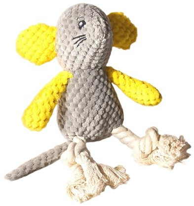 yakermur Squeaky Toys For Dogs,Mice Shape Chew Interactive Toys Teething - Indestructible Puppy Supplies With Crinkle Sound, Tough For Indoor Play, Outdoor Fetch