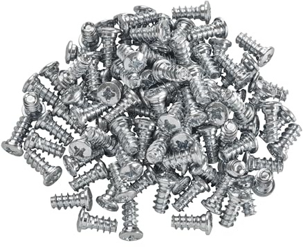 SOTECH 100 x Euroschrauben 6,3 x 19 mm | Vario Spezialschrauben Vollgewinde Bohrung 5 mm mit Panheadkopf (Rundliche Kopfform für hohe Auflagekraft)