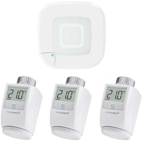 Homematic IP by ThermoFLUX Starter Set etrv2 | eQ-3 | Weiß | für 3 Räume